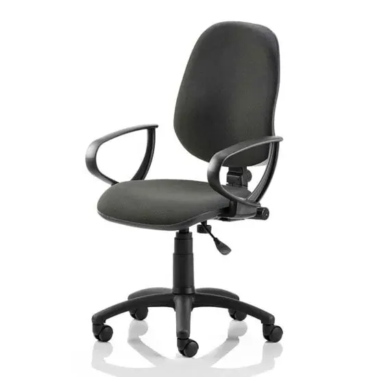 Eclipse Plus I Office Chair with Loop Arms - Black, Fabric