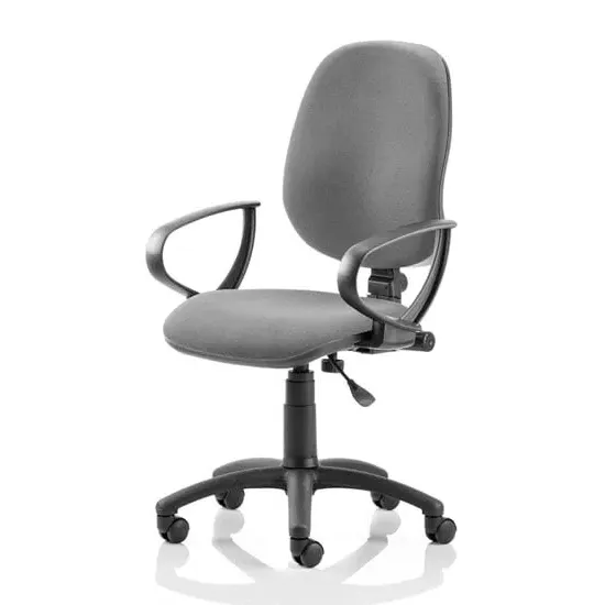 Eclipse Plus I Office Chair with Loop Arms - Charcoal, Fabric