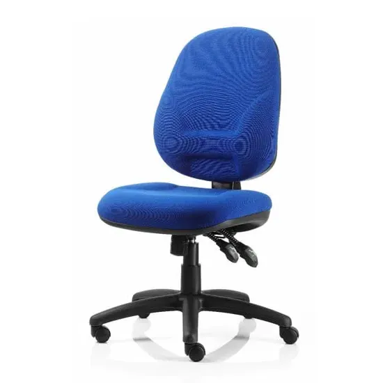 Eclipse Plus XL Office Chair No Arms - Blue, Fabric product