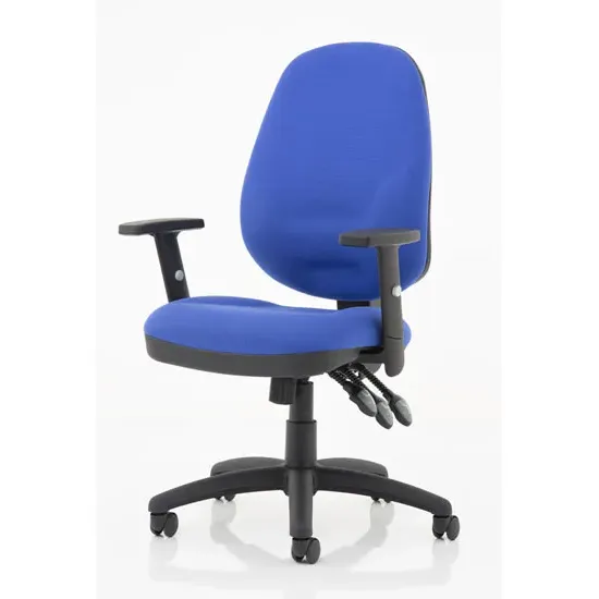 Eclipse Plus XL Office Chair with Adjustable Arms - Blue, Fabric product