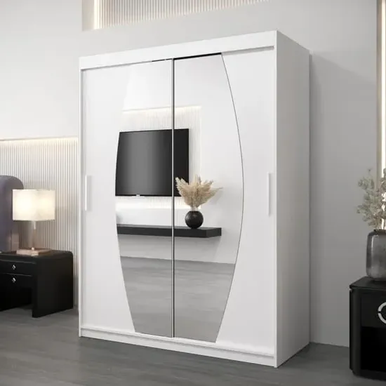 Eden Mirrored Wardrobe with Sliding Doors - Artisan Oak