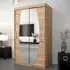 Eden Mirrored Wardrobe with Sliding Doors - Artisan Oak