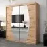Eden Mirrored Wardrobe with Sliding Doors - Artisan Oak