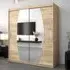 Eden Mirrored Wardrobe with Sliding Doors - Sonoma Oak