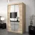Eden Mirrored Wardrobe with Sliding Doors - Sonoma Oak