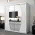 Eden Mirrored Wardrobe with Sliding Doors - White