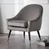 Edena Velvet Armchair - Grey