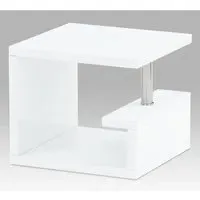 Edinboro Lamp Table - White, High Gloss