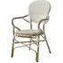 Edinburg Rattan Garden Armchair with Wooden Frame - Natural
