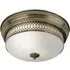Edinburgh 2 Light Flush Ceiling Light - Antique Brass