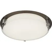Edinburgh LED Flush Light - Brown, Opal Glass