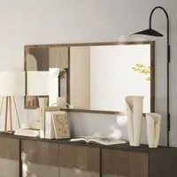 Edison Bedroom Wall Mirror - Mercure Oak