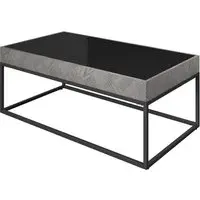 Edison Coffee Table - Black, Glass