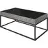 Edison Coffee Table - Black, Glass