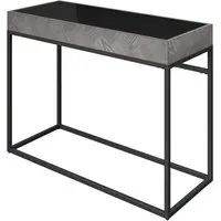 Edison Console Table - Black, Glass