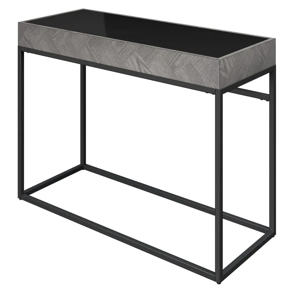 Edison Console Table - Black, Glass