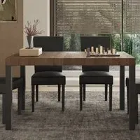 Edison Small Dining Table with Metal Legs - Mercure Oak