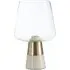 Edisot Glass Shade Table Lamp - White, Marble