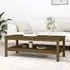 Edita Coffee Table with Undershelf - Brown, Pine Wood