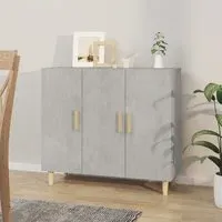 Ediva 3-Door Sideboard - Concrete Effect, Engineered Wood