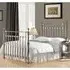 Edward King Size Bed Frame - Chrome, Metal