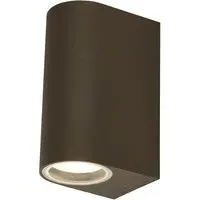 Eiffel 2 Light Outdoor Wall Light - Rustic Brown