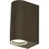 Eiffel 2 Light Outdoor Wall Light - Rustic Brown