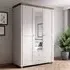 Eilat 3-Door Mirrored Wardrobe - Abisko Ash