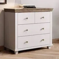 Eilat 4 Drawer Chest - Abisko Ash, Laminated Board