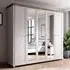 Eilat 5-Door Mirrored Wardrobe - Abisko Ash