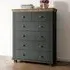 Eilat 6 Drawer Chest - Green, Laminated Board