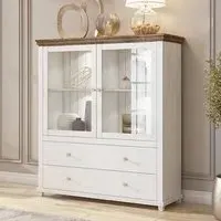 Eilat Display Cabinet with LED - Abisko Ash