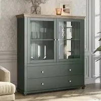 Eilat Display Cabinet with LED - Green