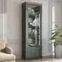Eilat Tall Display Cabinet Right with LED - Green