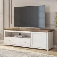 Eilat TV Stand with LED - Abisko Ash