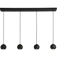 Eindhoven 4 Lights Bar Pendant Light - Black, Metal