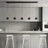 Eindhoven 5 Lights Bar Pendant Light - Black, Metal