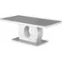 Eira Rectangular Coffee Table - Grey Glass, White Gloss