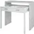 Elaina Pull Out Laptop Desk - White, Concrete