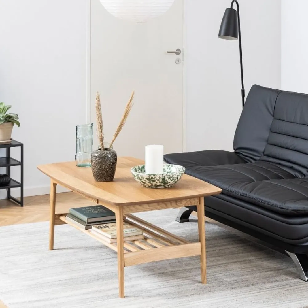 Eldon Coffee Table with Shelf - Oak image