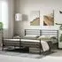 Eldon Super King Size Bed Frame - Black, Metal