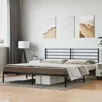 Eldon Super King Size Bed Frame - Black, Metal