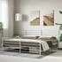 Eldon Super King Size Bed Frame - White, Metal