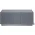 Elements XL TV Stand with 2 Glass Doors - Grey, Wood