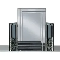 Elena Triple Panel Dressing Table Mirror - Silver