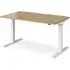 Elev Electric Height Adjustable Desk - Oak, MDF