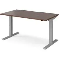 Elev Electric Height Adjustable Desk - Walnut, MDF