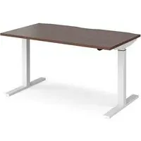 Elev Electric Height Adjustable Desk - Walnut, MDF