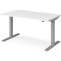 Elev Electric Height Adjustable Desk - White, MDF