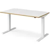 Elev Electric Height Adjustable Desk - White, MDF